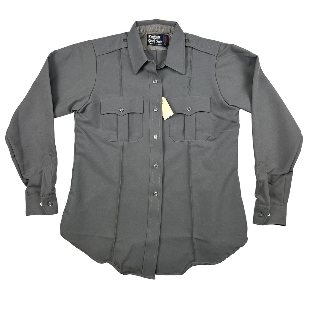 Flying Cross Command Shirt Mens Large Gray Uniform Tactical Police Workwear